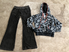 Lot, 2 womens size XS Lucky Brand pants, hoodie, floral print