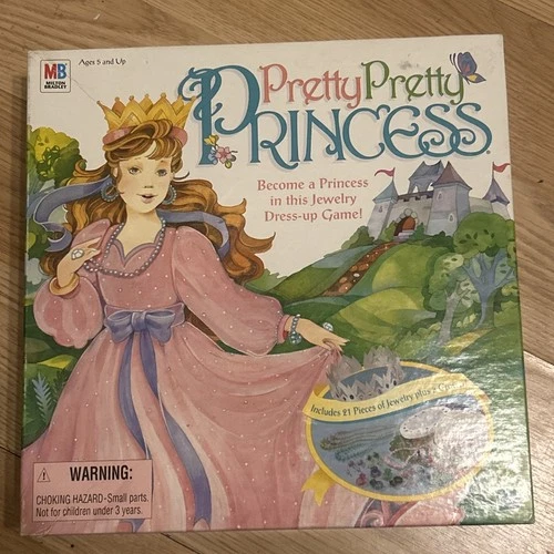 Pretty Pretty Princess Board Game 1999 Hasbro Vintage Only Missing Stickers