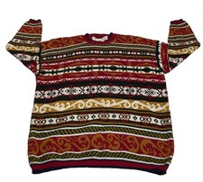 United States Sweaters USA Men s Size Medium Sweater Multicolor Vintage 80s90s