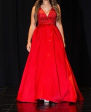 red prom dress