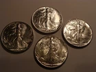 (4) pcs. 1942 Walking Liberty Half Dollars - nice nearly BU!