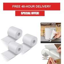 Self-Adhesive Felt Roll 1/4" x 6" x 2.5 yd White Padding 3 Rolls