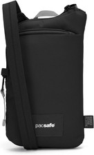 Pacsafe GO Anti Theft Tech Crossbody, Jet Bla...