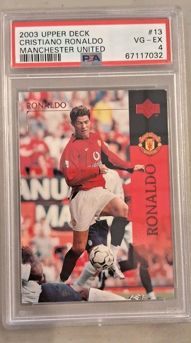 2003 Upper Deck Cristiano Ronaldo #13 (RC) PSA 4 