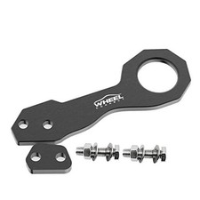 Rear Tow Hook, Aluminum Alloy Towing Hook, Made of Solid Aluminium, Black