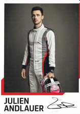Julien Andlauer, Porsche, większa, karta Ag, oryginalnie podpisana 