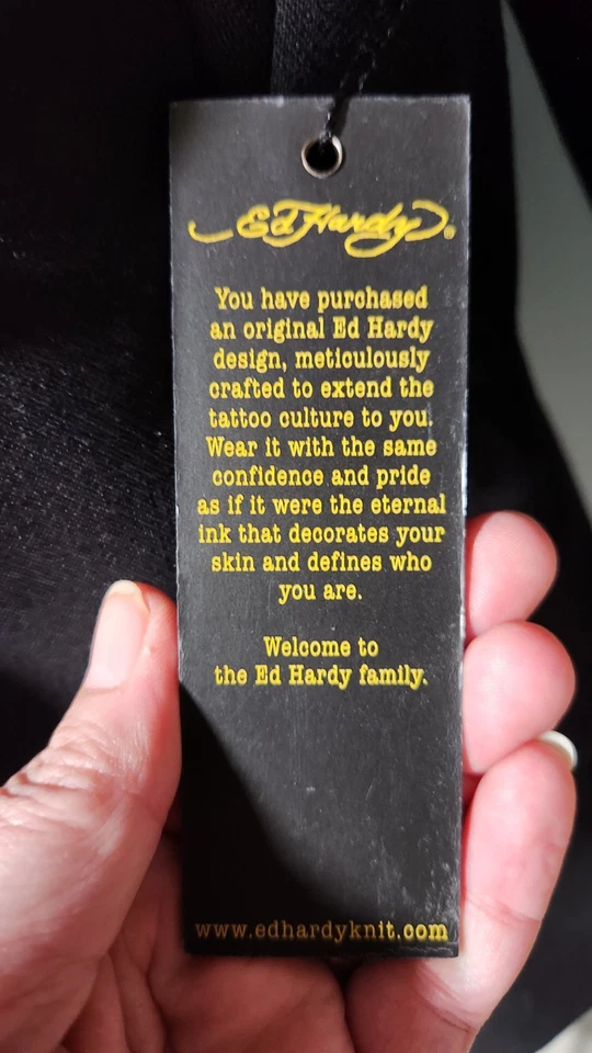 Ed Hardy by Christian Audigier Women's Black Jacket Size XS. Extreme Style NWT - Image 4 of 4