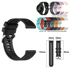 20MM Silicone Watch Band Strap Bracelet For Garmin Forerunner 55 158 GPS Tracker