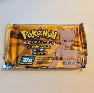 Pokemon Booster Topps The First Movie Empty English Mewtwo/Mewtwo Artwork