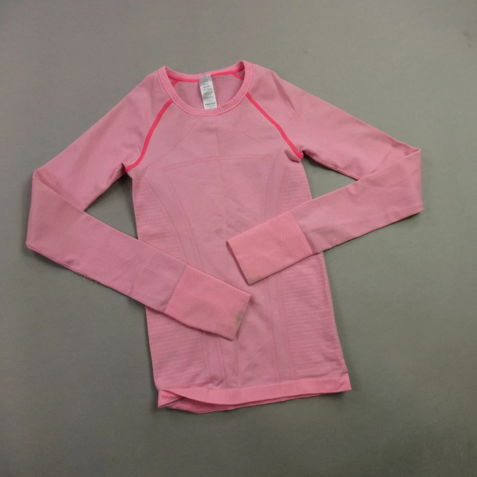 Ivivva Shirt Girls XS Long Sleeve Crew Neck Pink Outdoors Casual - Image 2 of 4