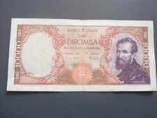 10000 Lire banknote 1962-73 Italy (23238)