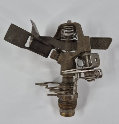 Vintage Rain Bird Impact Yard Garden Lawn Sprinkler P-J Brass Farmhouse 