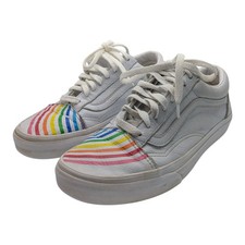 Vans Old Skool Flour Shop Rainbow White Leather Sneakers — listing 6