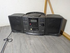 Vintage Garrard 322 Boombox Stereo CD Player Dual Cassette AM/FM Radio repair 