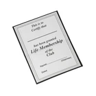 100 x LIFE MEMBER CLUB - MEMBERSHIP CARDS HARDBACK LINEN GOLD LETTERING