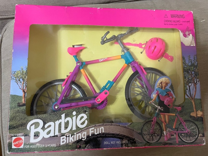 Barbie Biking Fun Mountain Bike Bicycle Mattel Vintage 1998  NRFB NIB