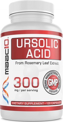 MAAC10 Ursolic Acid 300mg | Sourced from Rosemary Extract | Third-Party Lab |