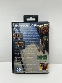 Sega Genesis Console Fighting System In Box With Streets Of Rage 2 Complete  