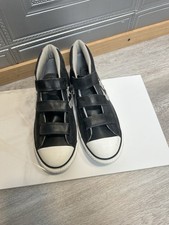 Ex Display Black Converse Chuck Taylor All Star Leather UK4.5