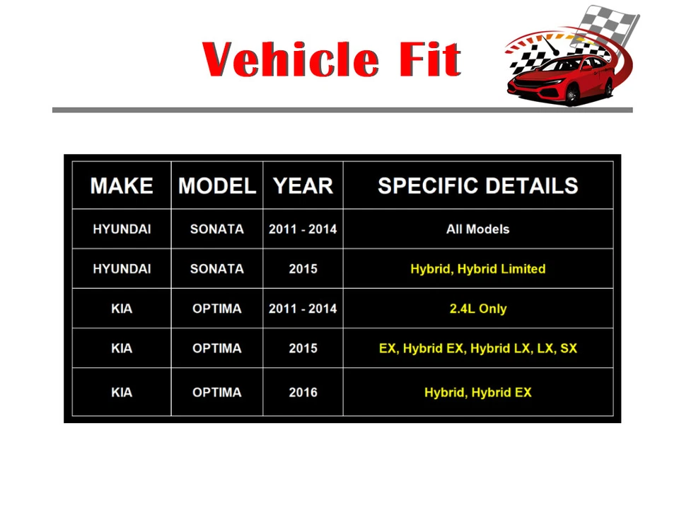 Front Rotors + Ceramic Brake Pads for 2011 - 2014 2015 Kia Optima Hyundai Sonata — 第 2/4 张图片