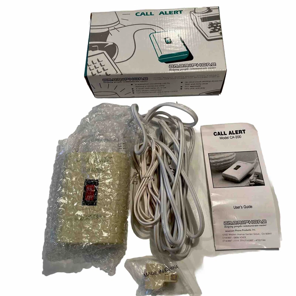 Ameriphone Call Alert Modelo CA-200 Y UNIDAD MAESTRA - ¡Completo Excelente Estado! Foto 2 de 4