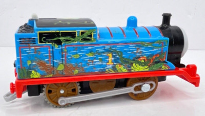 Thomas the Train Motorized Trackmaster Jungle Crash Engine - TESTED