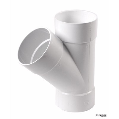 Plastic Trends P306 Lead-Free PVC Wye 6 Dia. in. Hub for Sewer Pipe