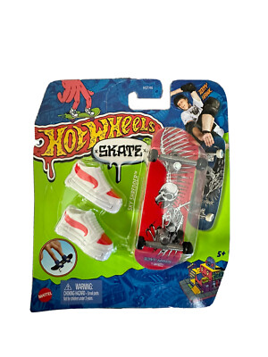 Hot Wheels Skate Dedo Pack Con Tony Hawk - 4 Tablas Y 2 Pares De Zapatos Para Juego Con Deditos