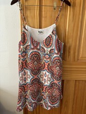 Show Me Your MuMu women sz M floral weekend mini dress
