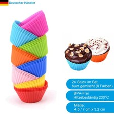 Stampo da forno muffin in silicone set 24 stampi per muffin cupcake senza BPA