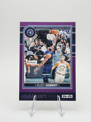 2024-25 NBA Hoops - Rudy Gobert - Purple Parallel Short Print #156 Timberwolves