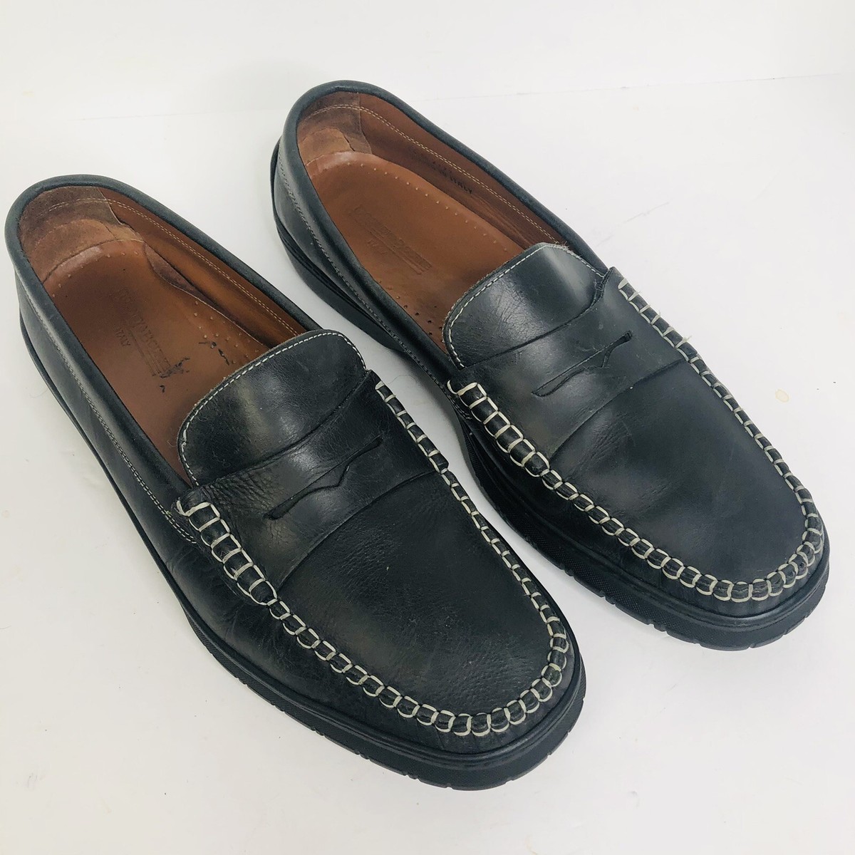 Dooney & Bourke Penny Loafers Black Leather Acqua E Sole  display picture 3