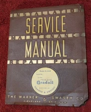 Gradall M-2460 Service Repair Parts Manual - warner swasey