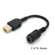 7.9*5.5mm Round Jack to Male Square USB DC Power Cables For Lenovo ThinkPad