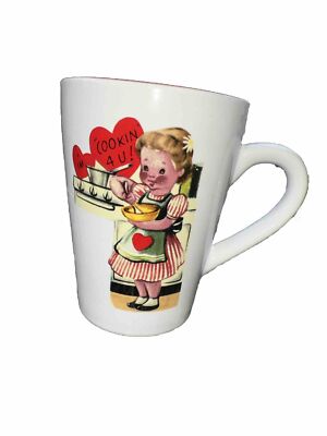 Rosanna Studio Coffee Cup  I m Cookin 4 U. 4 1/2'' x 5'' Vintage