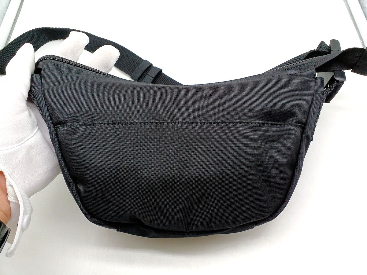 Balenciaga Logo Wheel Sling Nylon Shoulder Bag Black 661926 Balenciaga Logo Wheel Sling Nylon Shoulder Bag Black 661926