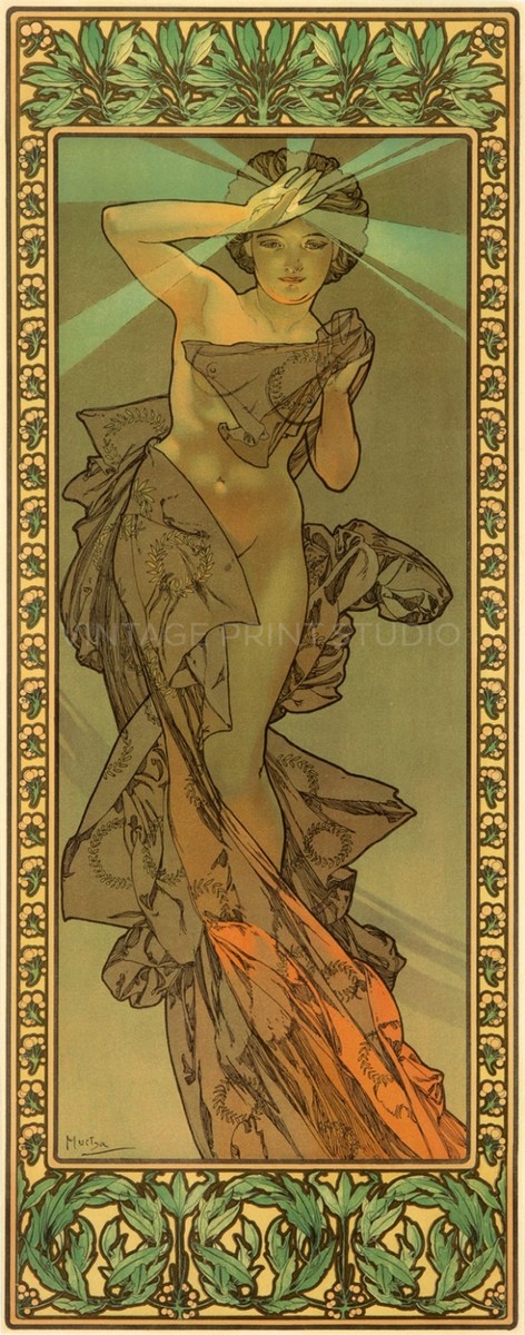Morning Star 1902 Alphonse Mucha Vintage French Nouveau