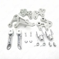 Silver New Front Foot Pegs Bracket Fit For Suzuki GSXR1000 2005-2008 K5 K7