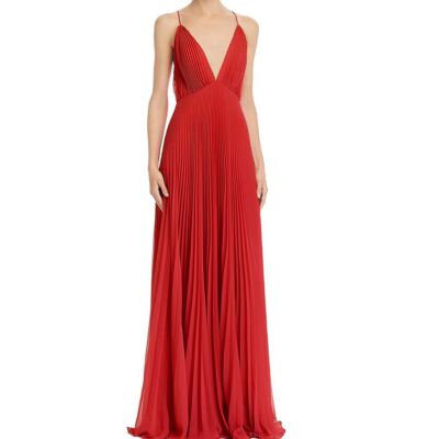 Dress Maxi Jill Jill Stuart Pleated Gown Jill Jill Stuart Flocked