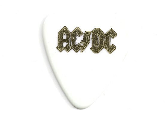 AC/DC Malcolm Young RIP ACDC Tour Guitar Pick Stage Concert Signature ...