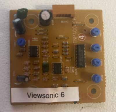ViewSonic 6 TNP4C006-Y PCB Potentiometer Control Board WORKING