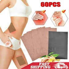 60Pcs Detox Pain Relief Patch Knee Neck Herbal Ginger Pad Health Care Body