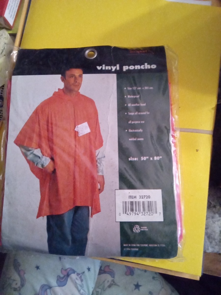 Toxsport Vinyl Orange Poncho 50
