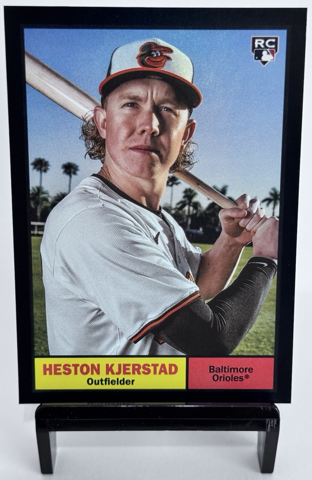 2024 Topps Archives Heston Kjerstad RC Black Foil Rookie #11 Baltimore Orioles