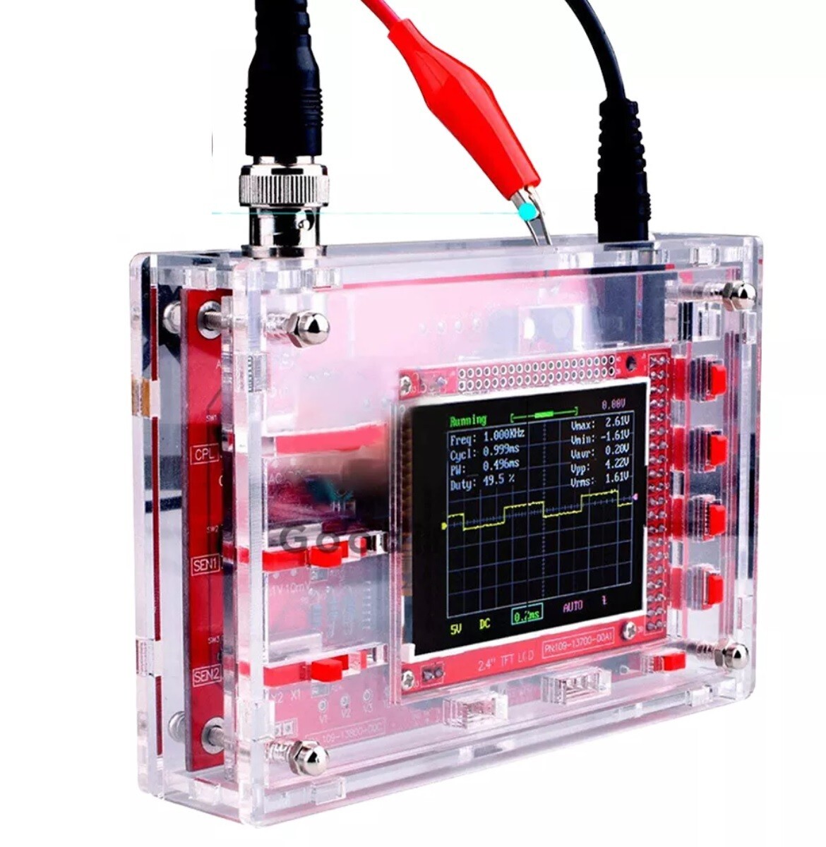 Kit Oscilloscopio DSO138 2.4" TFT 1Msps 12Bit - Didattica Elettronica