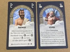 Lot of 2 Rome & Roll Promo Cards - Cupid + Faunus -  PSC Games