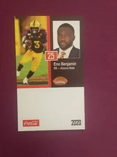 Eno Benjamin 2020 Senior Bowl card 1/25/20 Arizona State Sun Devils ASU