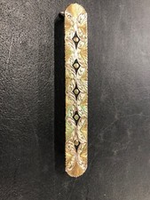 Vintage Montana Silversmiths 6" Brow Band Plate With Cufflinks Back