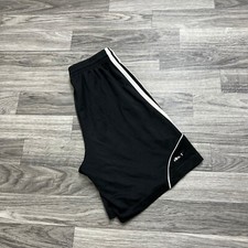 ADIDAS Graphic Logo Stretch Waist Black Activewear Shorts Boy's Size Medium