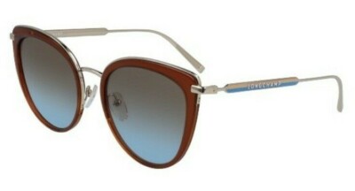 Longchamp LO661s 726 53mm Brick Brown Blue Gradient Cat Eye  display picture 1